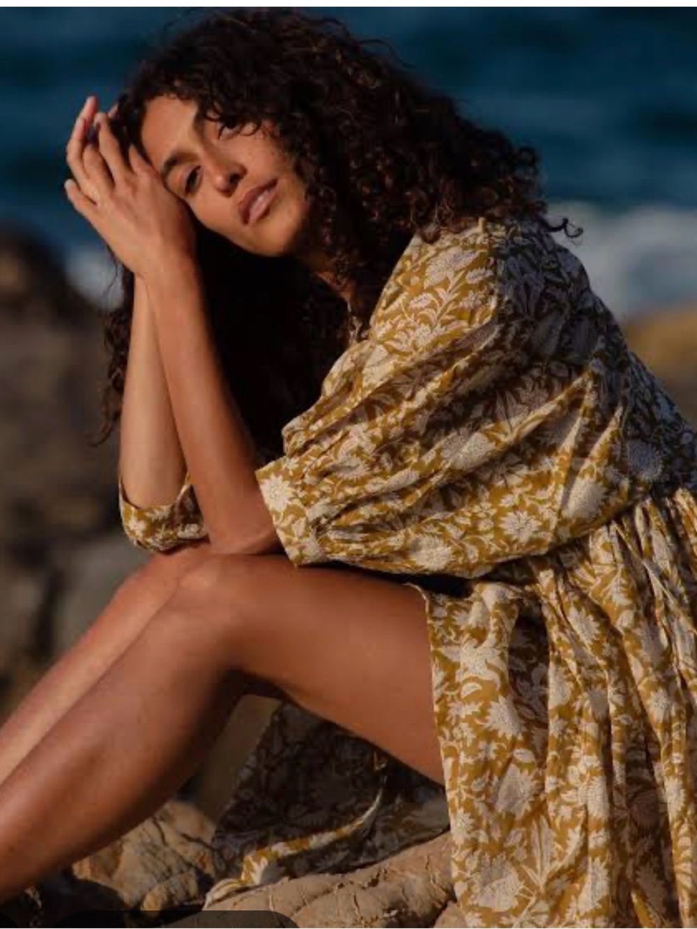 Daughters of India Golden Palm Kyra Mini Dress